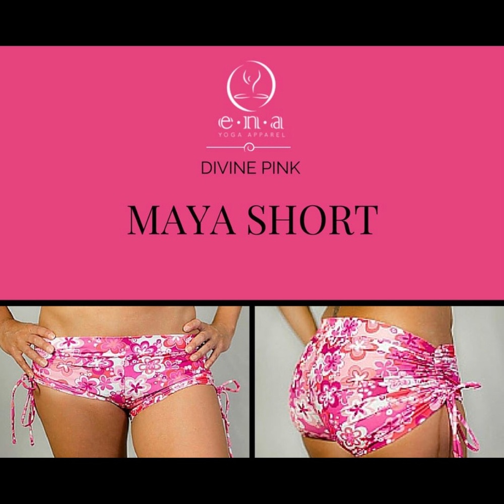 ENA Yoga Apparel Maya Short in Divine Pink
